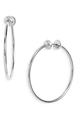 Jenny Bird Icon Small Hoop Earrings in High Polish Silver