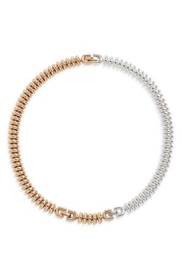 Jenny Bird Le Tome Sofia Disc Choker Necklace in Two Tone