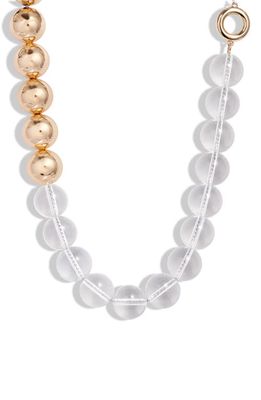 Jenny Bird Lyra Beaded Necklace in Gold/Clear