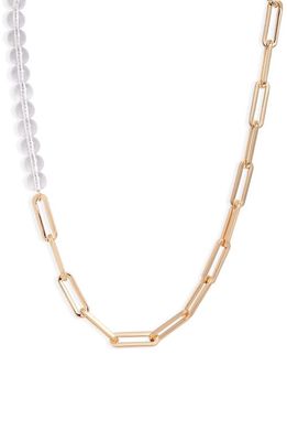Jenny Bird Lyra Necklace in Gold/Clear