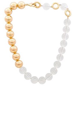 Jenny Bird Lyra Necklace in Metallic Gold.