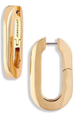 Jenny Bird Mega U-Link Earrings in High Polish Gold