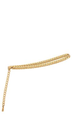 Jenny Bird Priya Anklet in Metallic Gold.