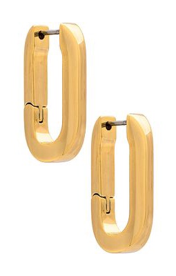 Jenny Bird U-link Earring in Metallic Gold.