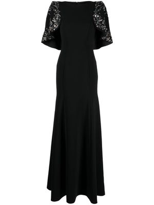 Jenny Packham Anemone sequin maxi dress - Black