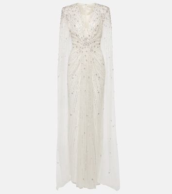 Jenny Packham Bridal Sweet Wonder sequined caped gown