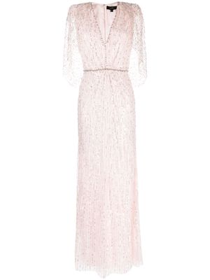 Jenny Packham Coralia sequin-embellished gown - Pink