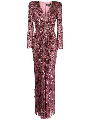 Jenny Packham Gazelle sequin-embellished gown - Pink