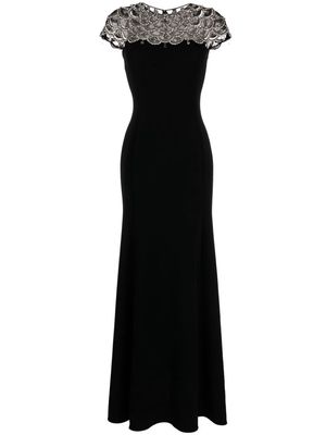 Jenny Packham Melody crystal-embellished dress - Black