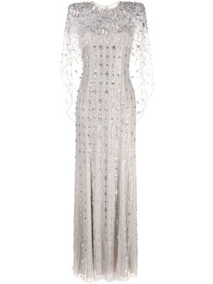 Jenny Packham Nettie sequin-embellished tulle gown - Grey