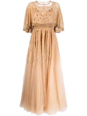 Jenny Packham Parisa sequin-embellished gown - Gold