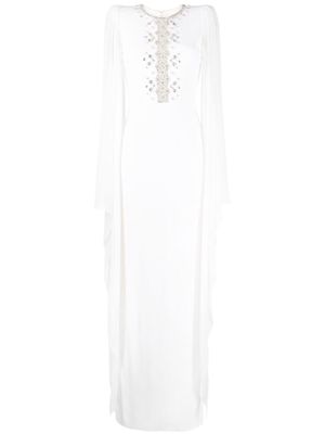 Jenny Packham Saga crystal-embellished dress - White