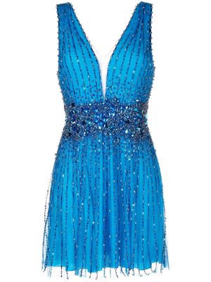 Jenny Packham Sissy sequin-embellished minidress - Blue