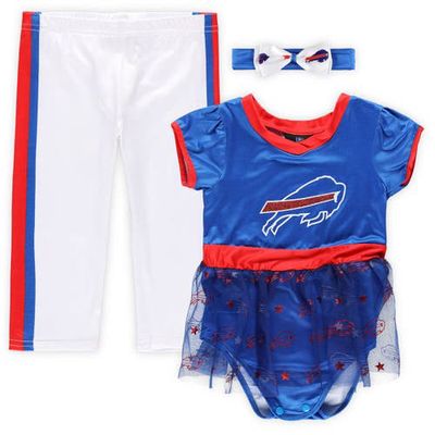 JERRY LEIGH Girls Infant Royal Buffalo Bills Tailgate Game Day Bodysuit with Tutu