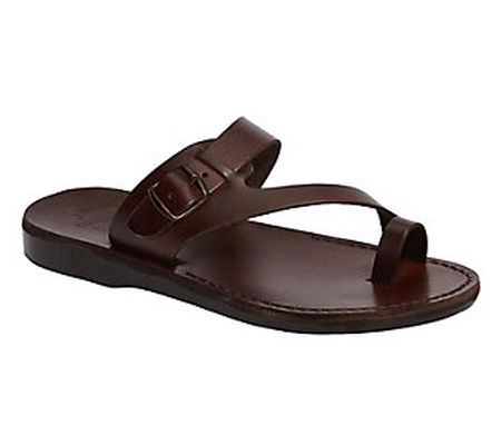 Jerusalem Sandals Men's Leather Slide Sandals - Abner