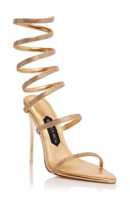 JESSICA RICH Candy Ankle Strap Sandal in Gold