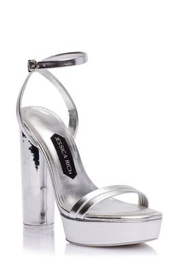 JESSICA RICH Love Platform Sandal in Silver