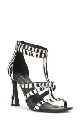 Jessica Simpson Aaralyn Strappy Sandal in Black/White