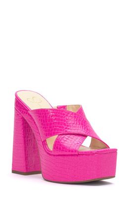 Jessica Simpson Basima Platform Sandal in Bright Pink