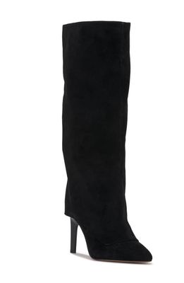 Jessica Simpson Brykia Knee High Boot in Black Suede