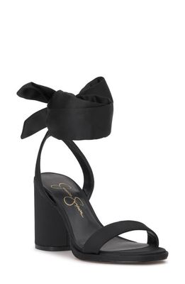 Jessica Simpson Cadith Ankle Wrap Sandal in Black