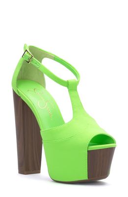Jessica Simpson 'Dany' Sandal in Neon Green Neoprn