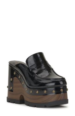 Jessica Simpson Hunyie Platform Loafer Clog in Black