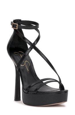 Jessica Simpson Jewelria Ankle Strap Platform Sandal in Black