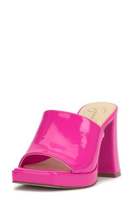 Jessica Simpson Kashet Platform Slide Sandal in Valley Pink