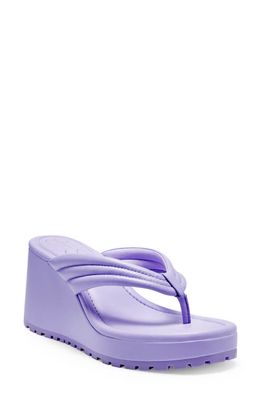 Jessica Simpson Kemnie Platform Wedge Sandal in Paisley Purple