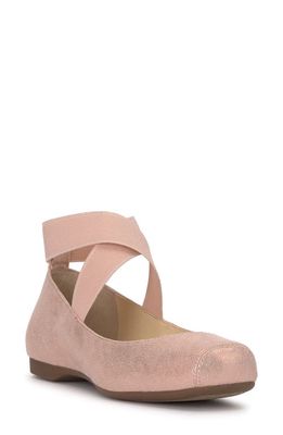 Jessica Simpson 'Mandalaye' Leather Flat in Blush 