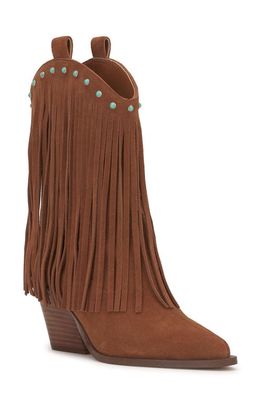Jessica Simpson Paredisa Fringe Western Boot in Caramel