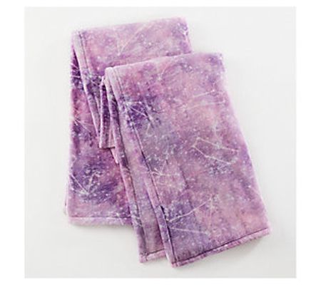 Jessica Simpson Purple Tie Dye Throw
