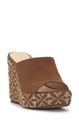 Jessica Simpson Shantelle Wedge Slide Sandal in Tobacco