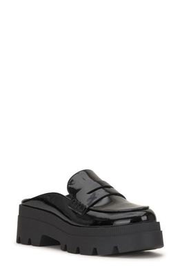 Jessica Simpson Uma Platform Penny Loafer Mule in Black