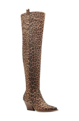 Jessica Simpson Zeana Over the Knee Boot in Natural Satin