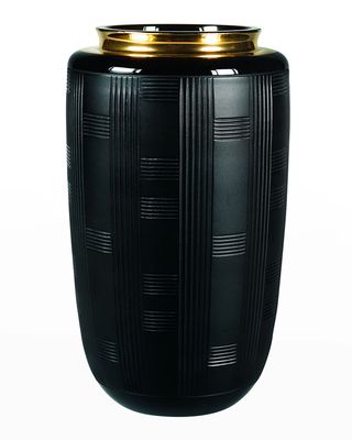 Jet Black Small Vase