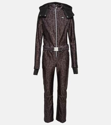 Jet Set Magic Ghoster leopard-print ski suit