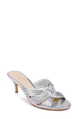 Jewel Badgley Mischka Mia Slide Sandal in Silver