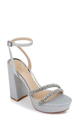 Jewel Badgley Mischka Rochel Platform Sandal in Silver