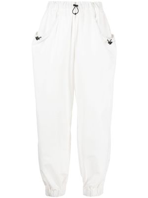 Ji WON CHOI Bowery drawstring-waist track trousers - White