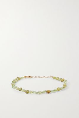 JIA JIA - Gold Garnet Bracelet - Green