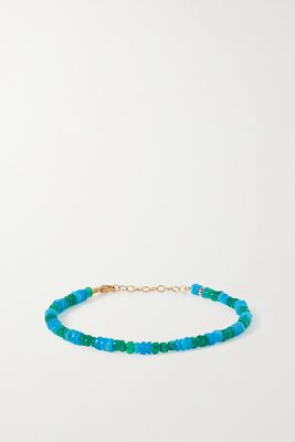 JIA JIA - Gold Opal Bracelet - Blue