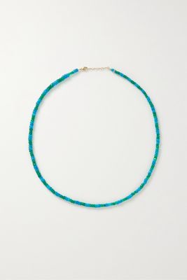 JIA JIA - Gold Opal Necklace - Blue