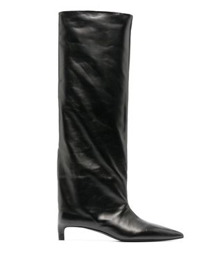 Jil Sander 35mm knee boots - Black