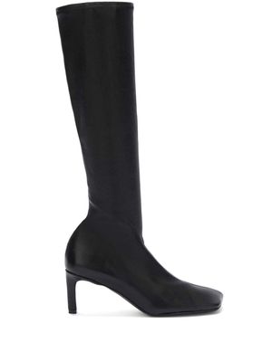 Jil Sander 70mm leather knee boots - Black