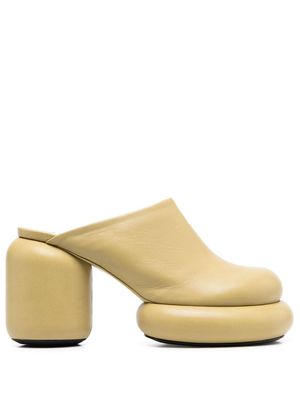Jil Sander 95mm block-heeled mules - Green