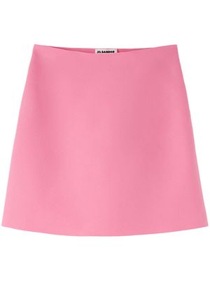 Jil Sander A-line high-waisted mini skirt - Pink