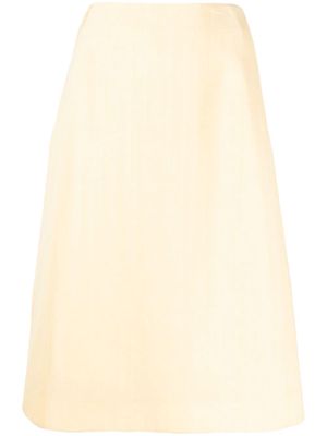 Jil Sander A-line midi skirt - Neutrals