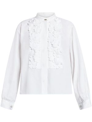 Jil Sander appliqué-detail organic cotton shirt - White